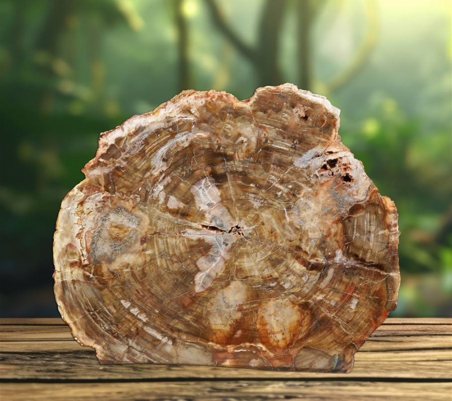 cristalli protettivi legno pietrificato