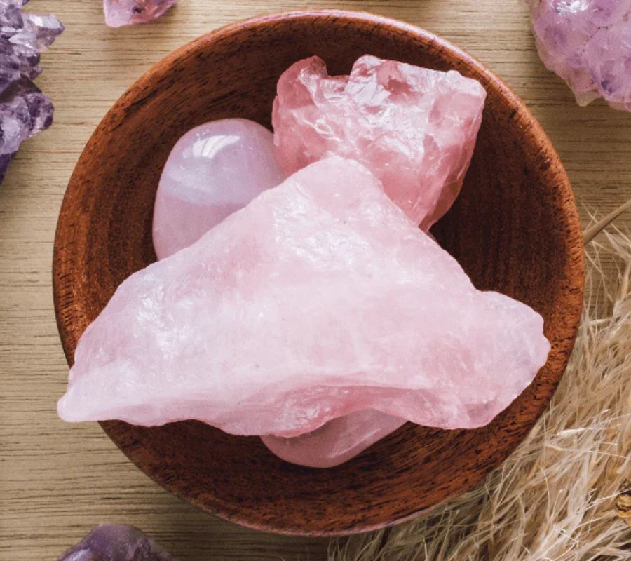 cristalli protettivi quarzo rosa