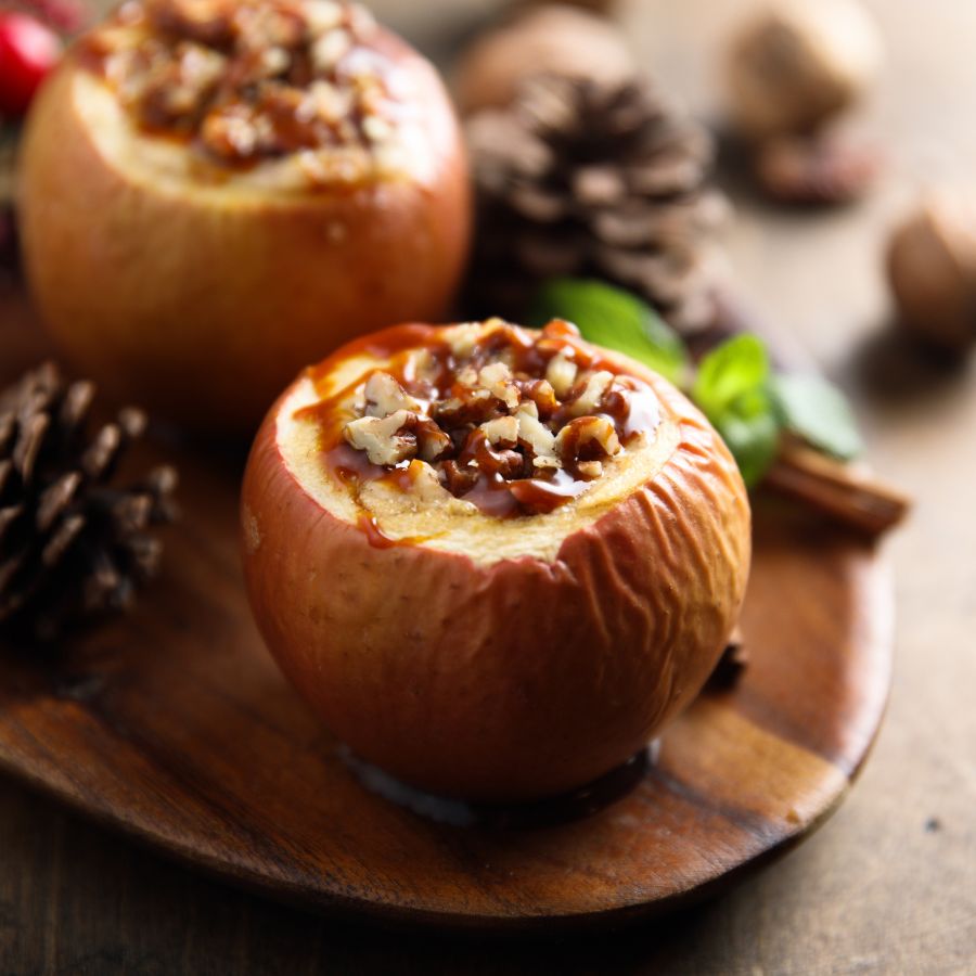 banchetto di yule mele al forno