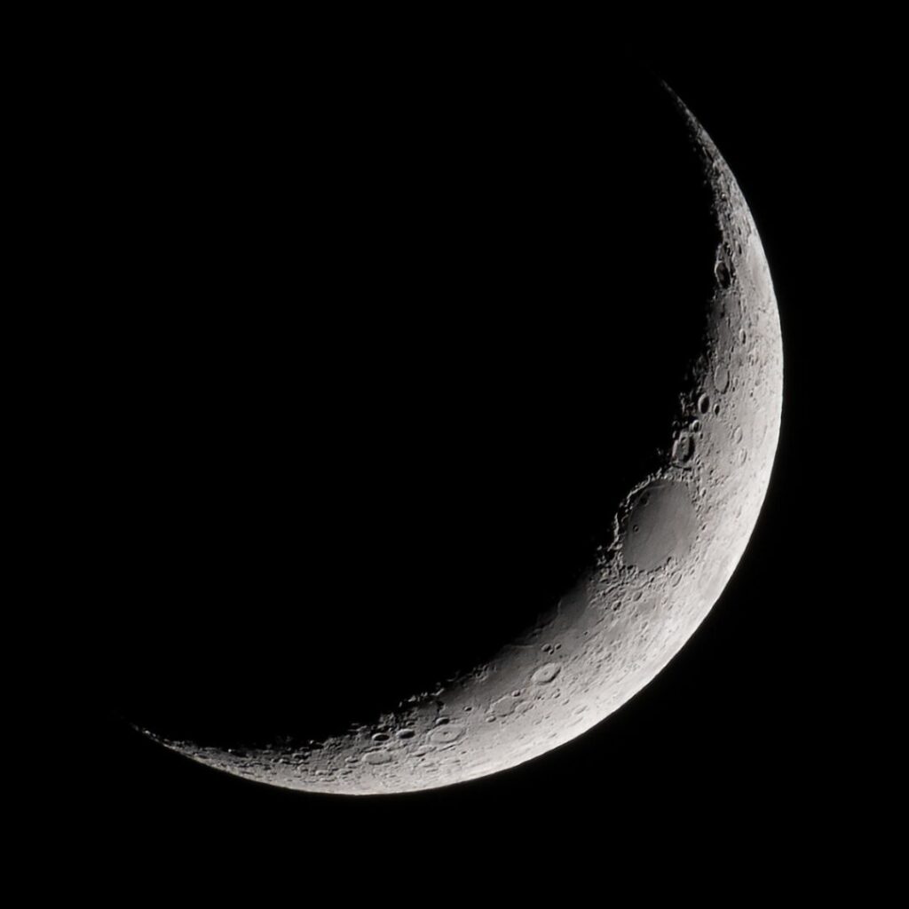 fase lunare luna nuova crescente
