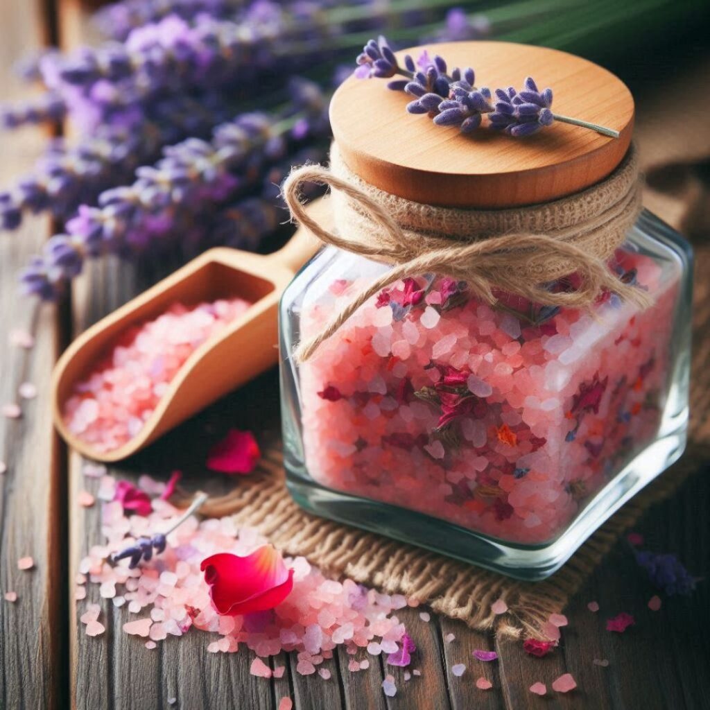 sale rosa dei fiori attira amore barattolo